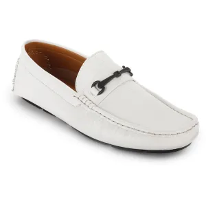 Aston Marc Mens Drive Faux Leather Square Toe Driving Moccasins