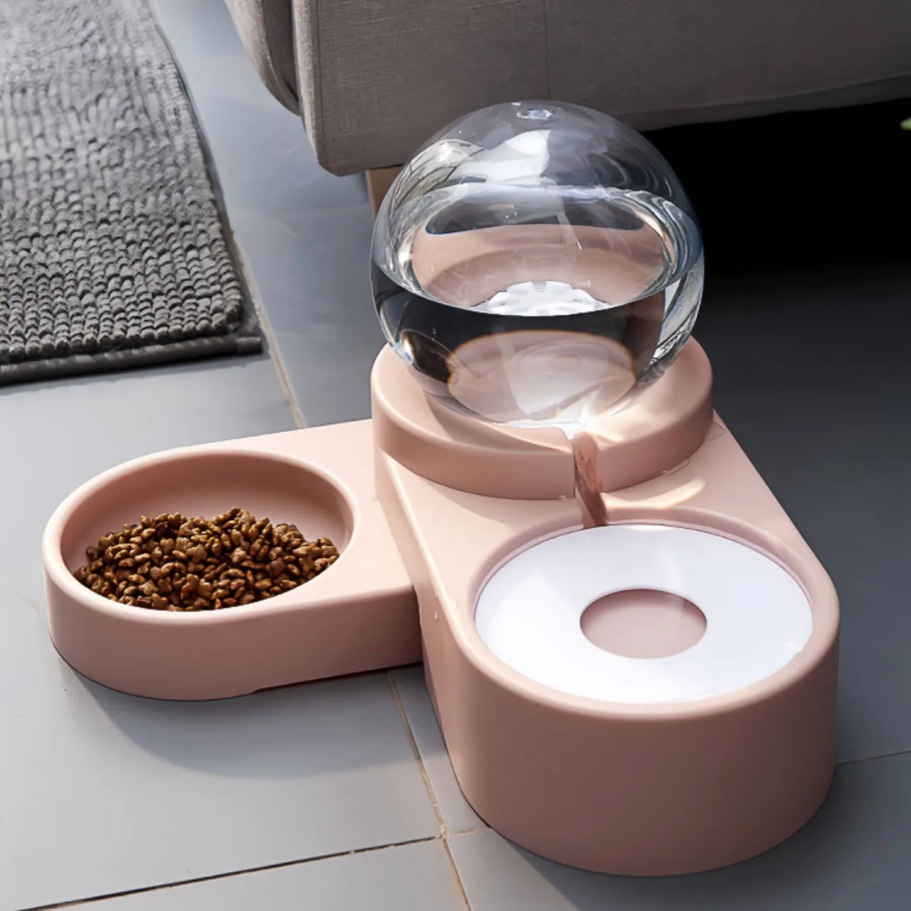 Auto-Refill Dual Pet Water Feeder Cat Bowls Dog Bowls