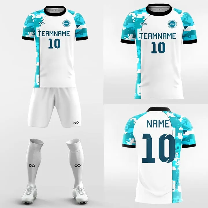 Azure Sea -Custom Soccer Jerseys Kit Sublimated Design