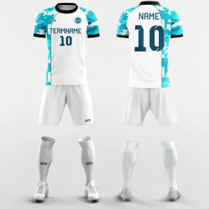 Azure Sea -Custom Soccer Jerseys Kit Sublimated Design