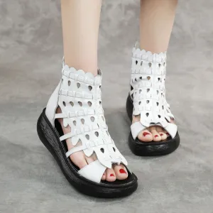 Babakud Summer Hollow Woven Wedge Sandals