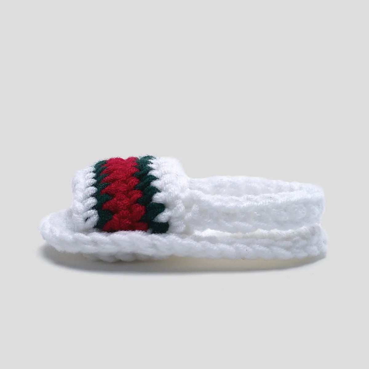 Baby Crochet Slide Sandal (White)