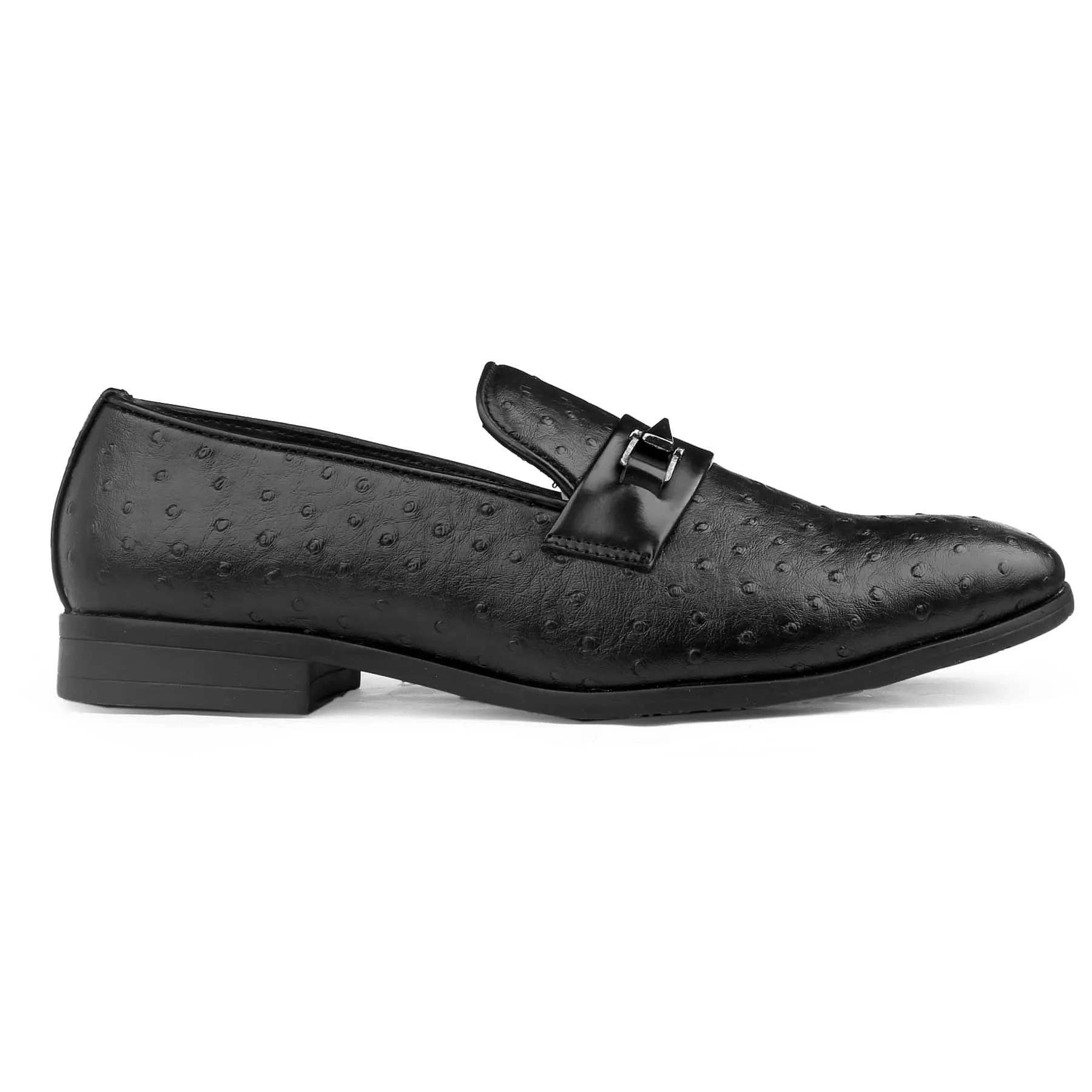 Bacca Bucci OSTRICH Party Textured Loafers | Wedding Dress Formal Slip-on Shoes