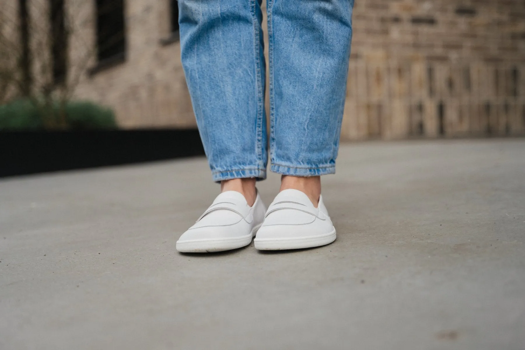 Barefoot Moccasins Be Lenka Buena - All White CLEARANCE