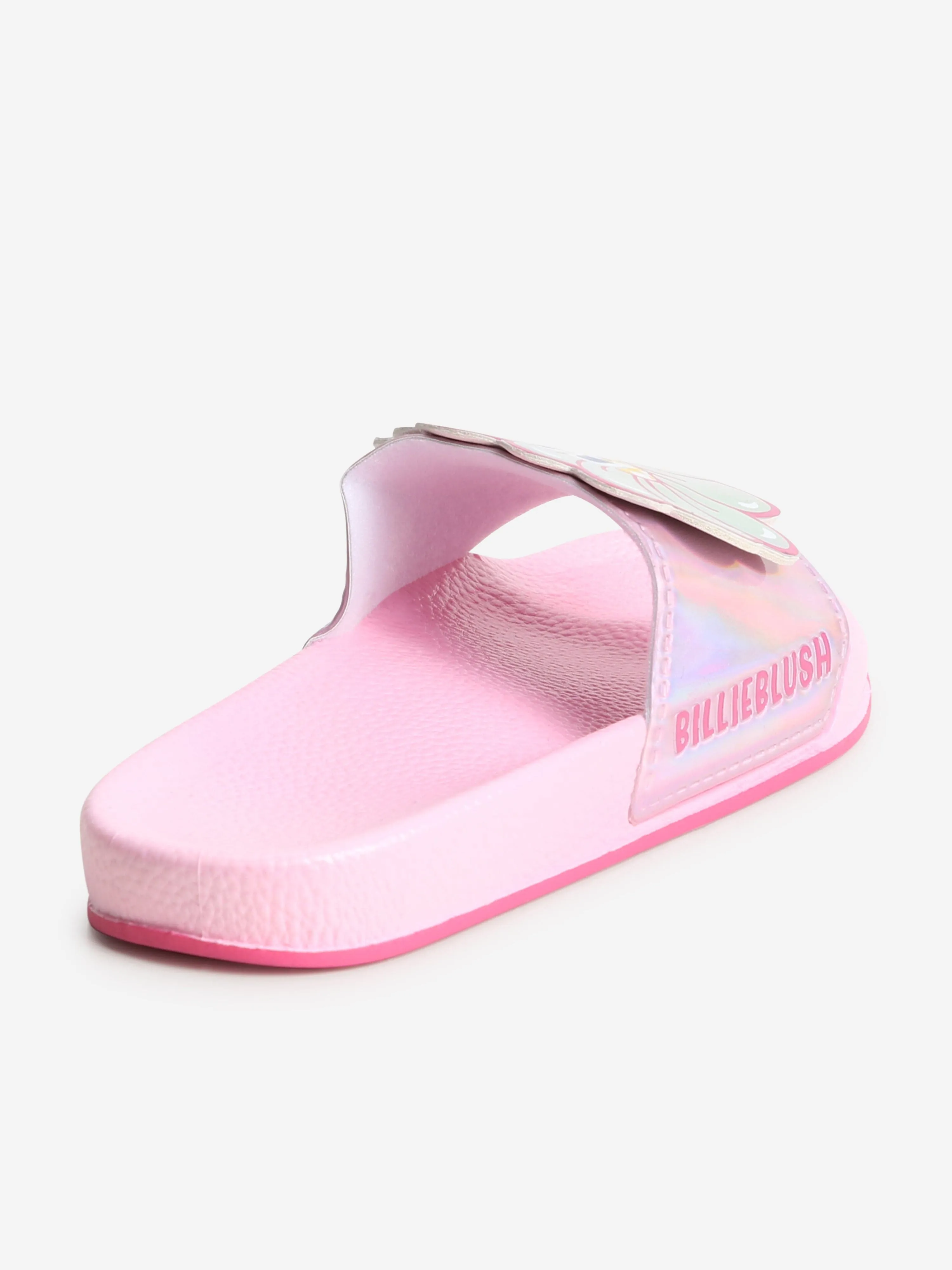 Billieblush Girls Flower Sliders in Pink