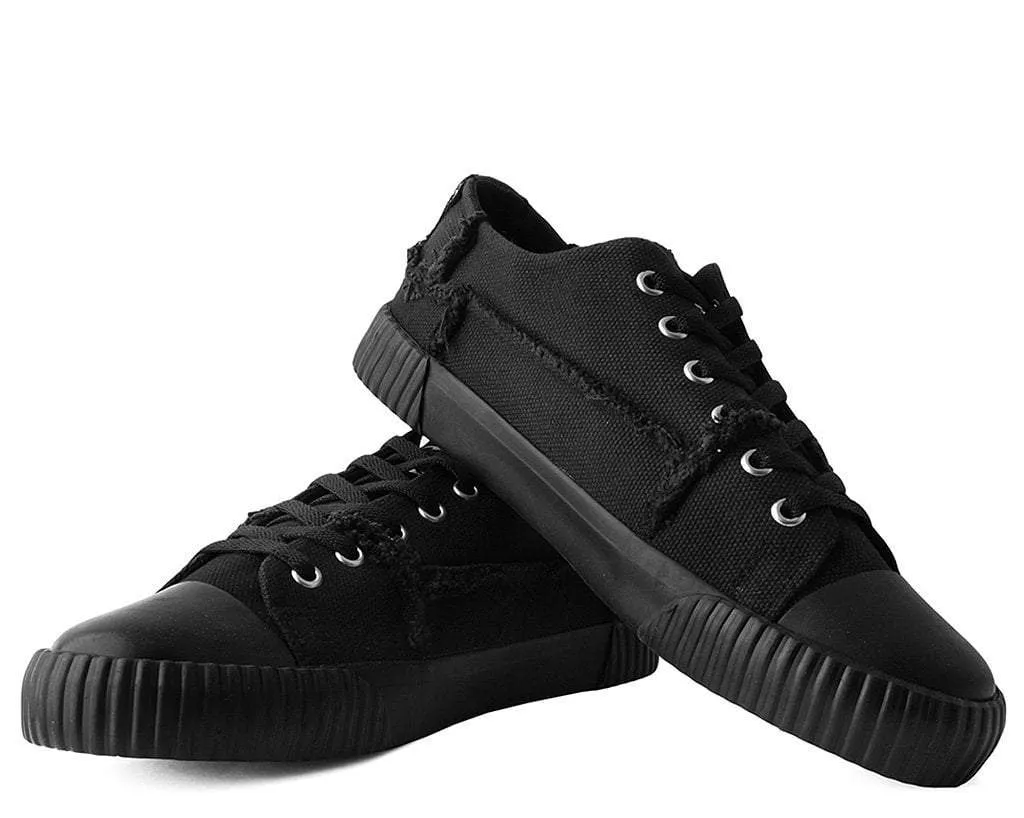 Black Canvas Low Top Sneaker