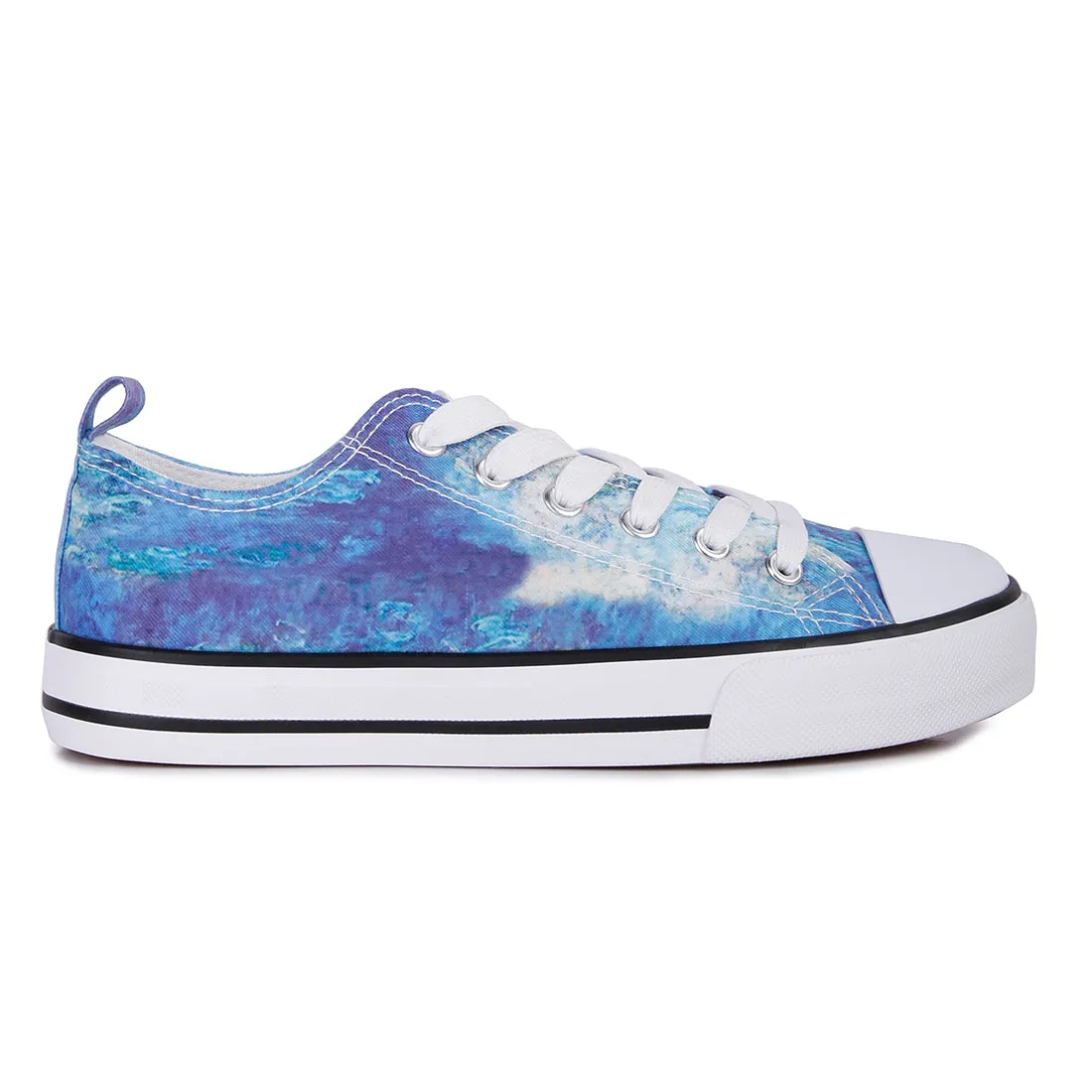 Blue Tie Dye Canvas Sneakers