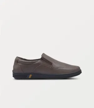 BM6699-BROWN-Men Slip on