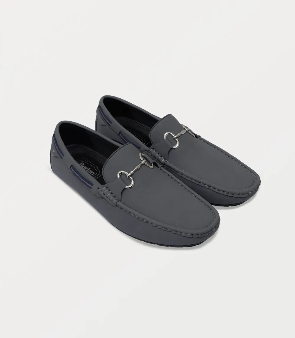 BM6789-GREY-Men Moccasin