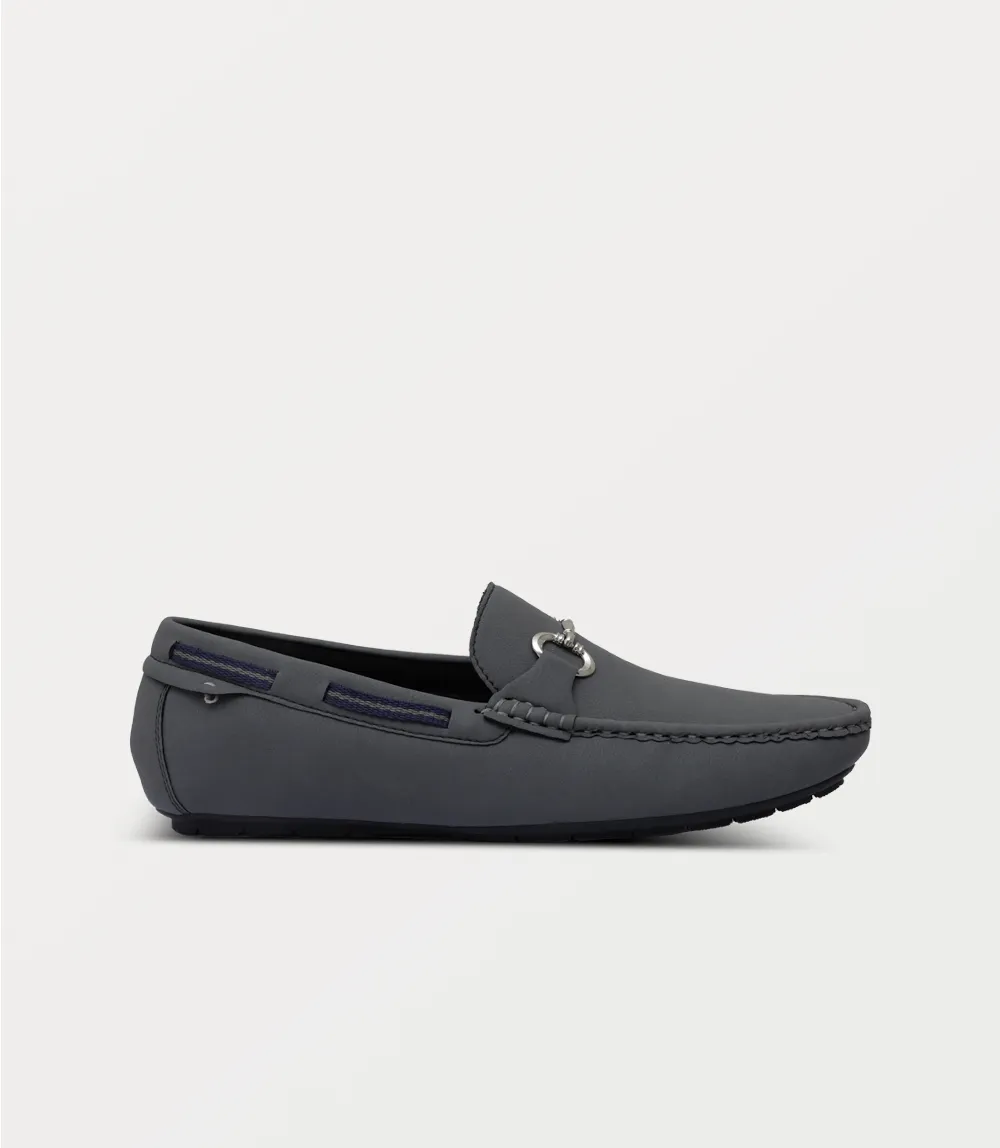 BM6789-GREY-Men Moccasin