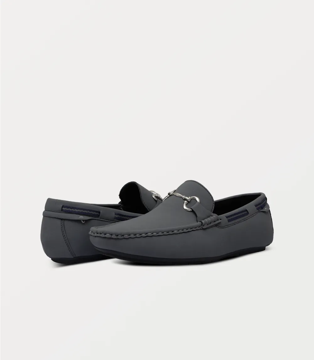 BM6789-GREY-Men Moccasin