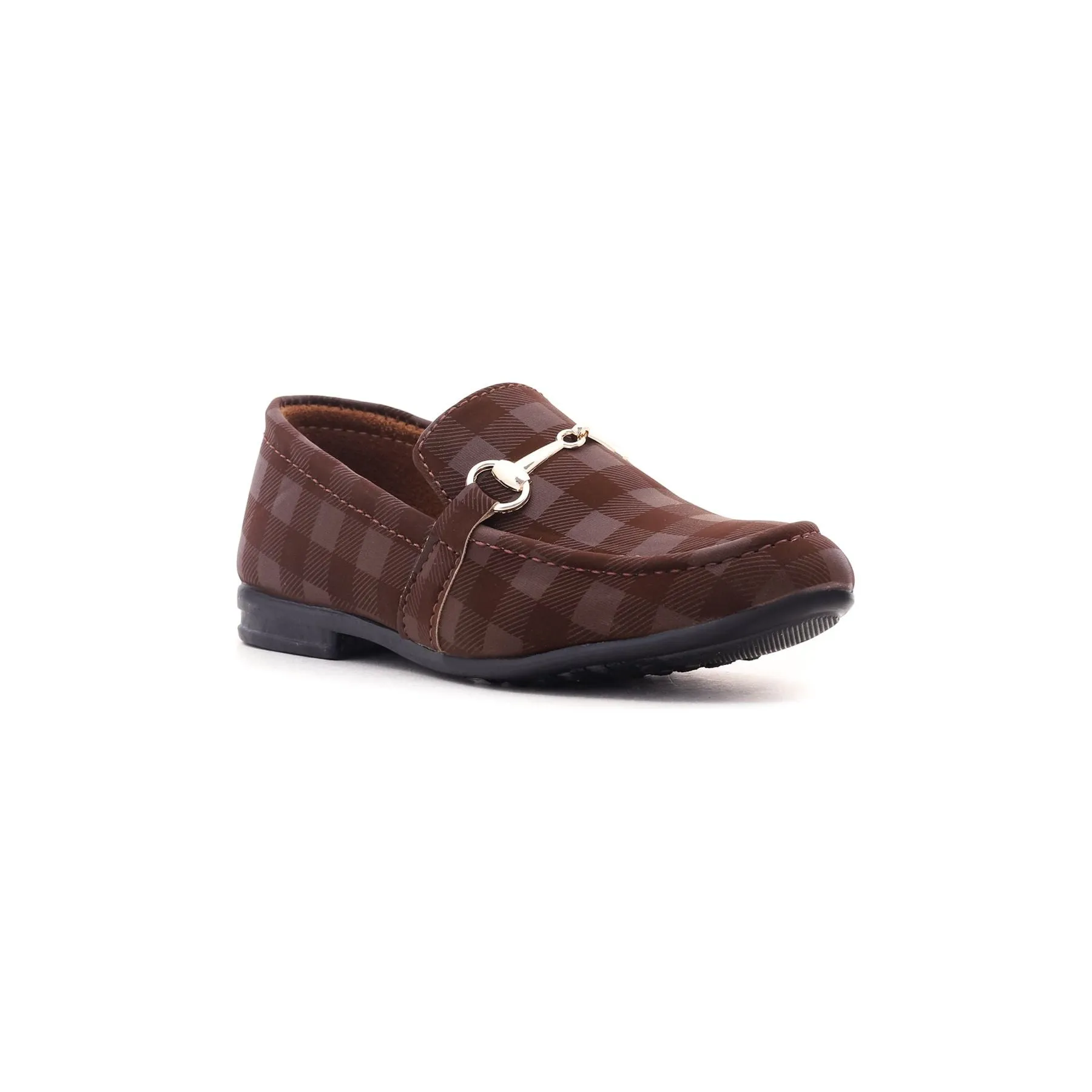 Boys Brown Formal Moccasins KD0284