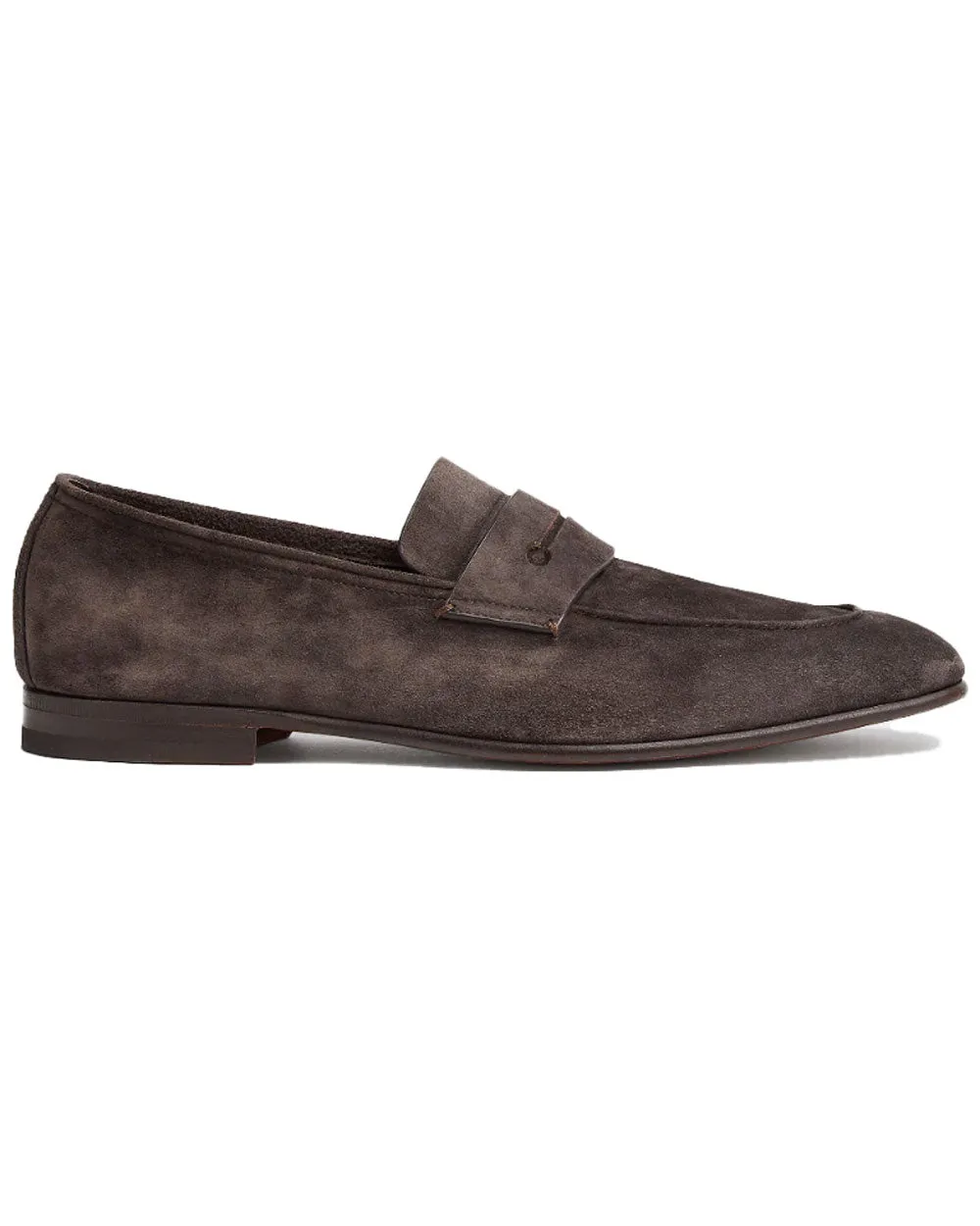 Brown L’Asola Suede Penny Loafer