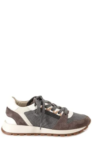 Brunello Cucinelli Panelled Low-Top Sneakers