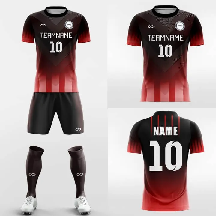 Burining Sun -Custom Soccer Jerseys Kit Sublimated Design