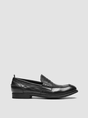 CHRONICLE 144 - Black Leather Penny Loafers