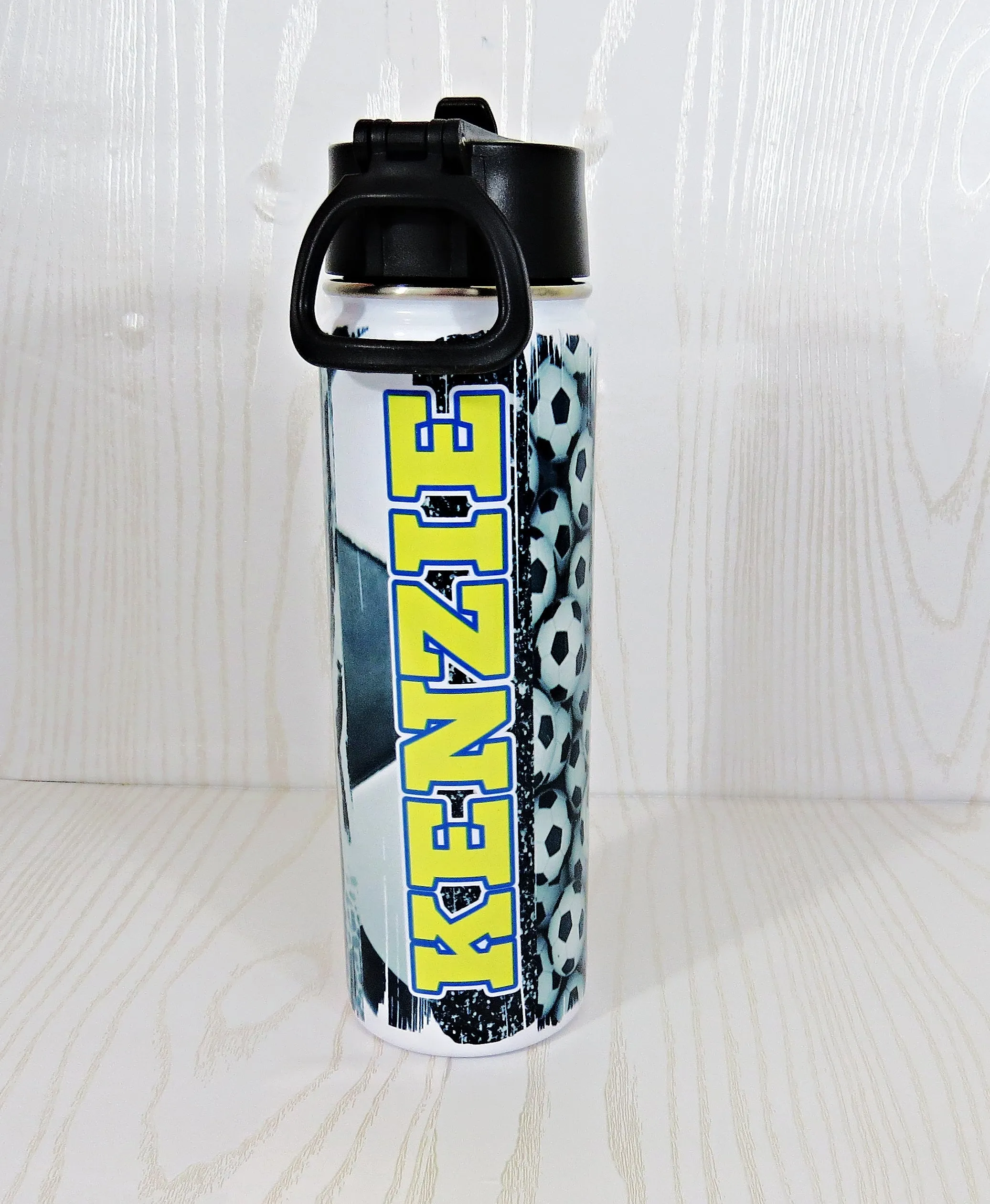 Columbus Force 22 oz Soccer Water Bottle Personalized with Name - Custom Sports Bottle