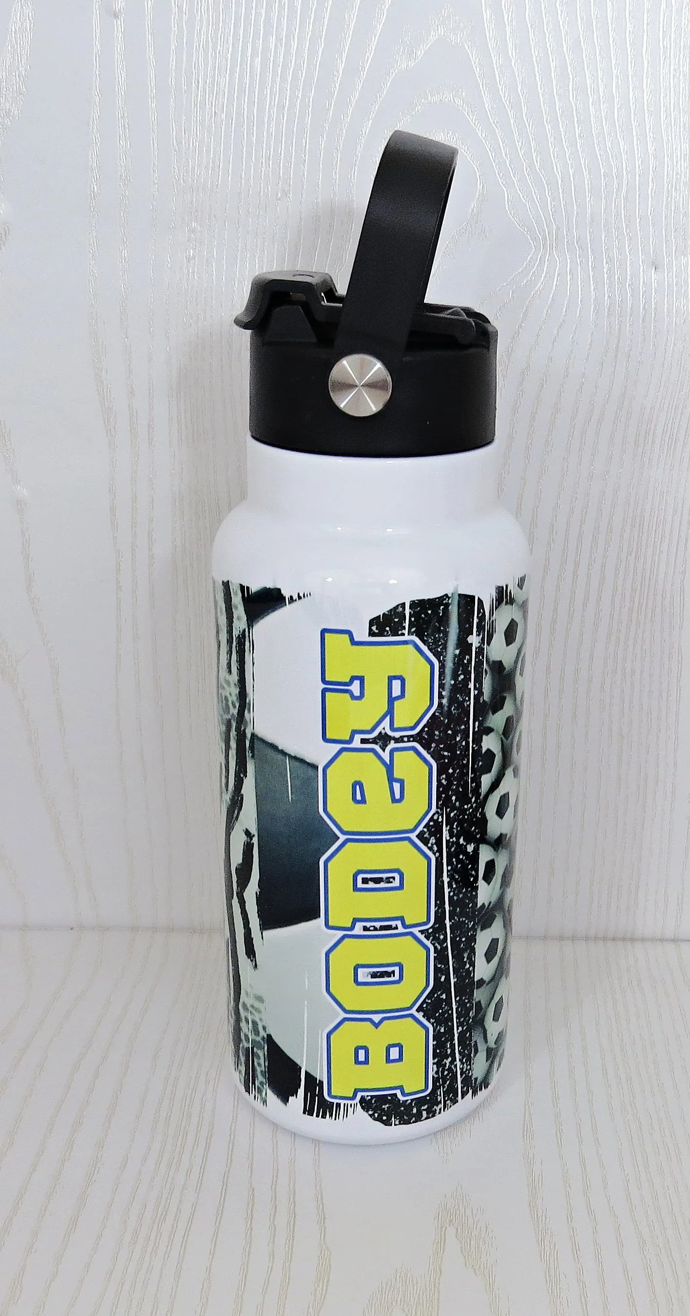 Columbus Force 32 oz Soccer Water Bottle Personalized with Name - Custom Sports Bottle