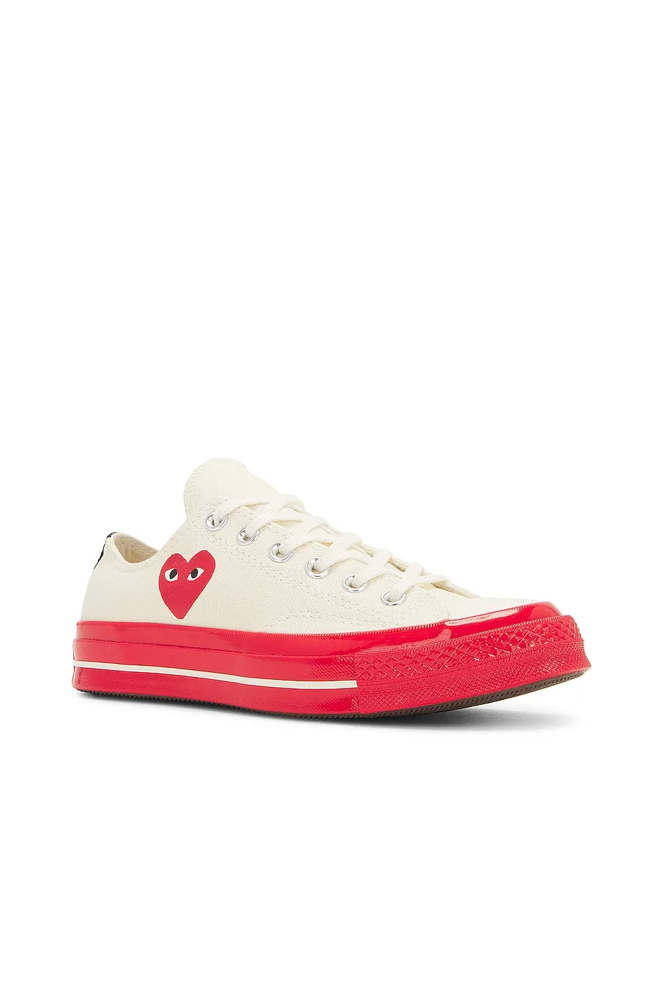 Comme des Garçons Converse Red Sole Low Top sneakers, white