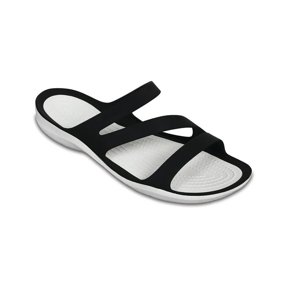 Crocs Women's Swiftwater Sandal Black/White - 5 UK (203998)