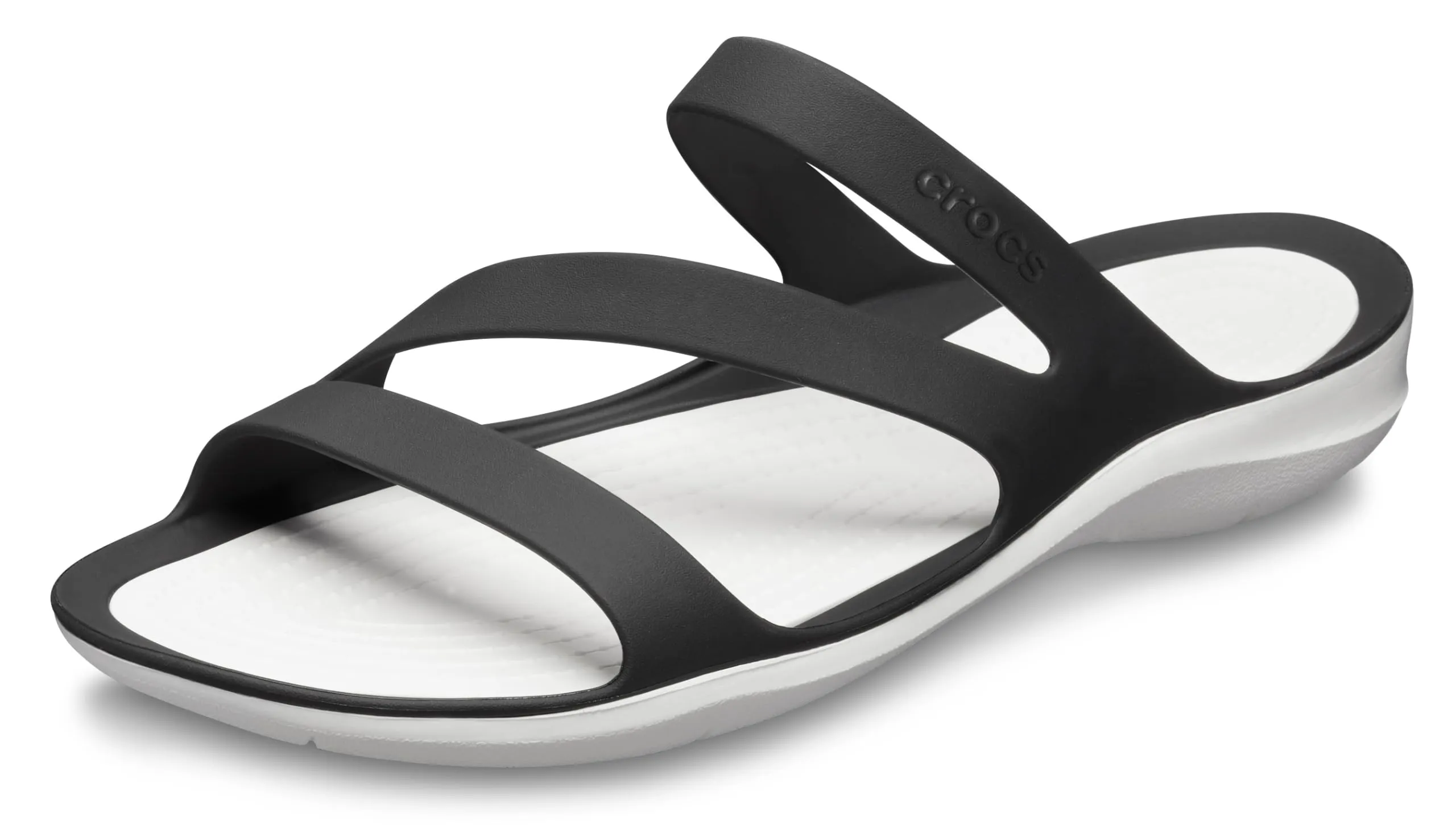 Crocs Women's Swiftwater Sandal Black/White - 5 UK (203998)