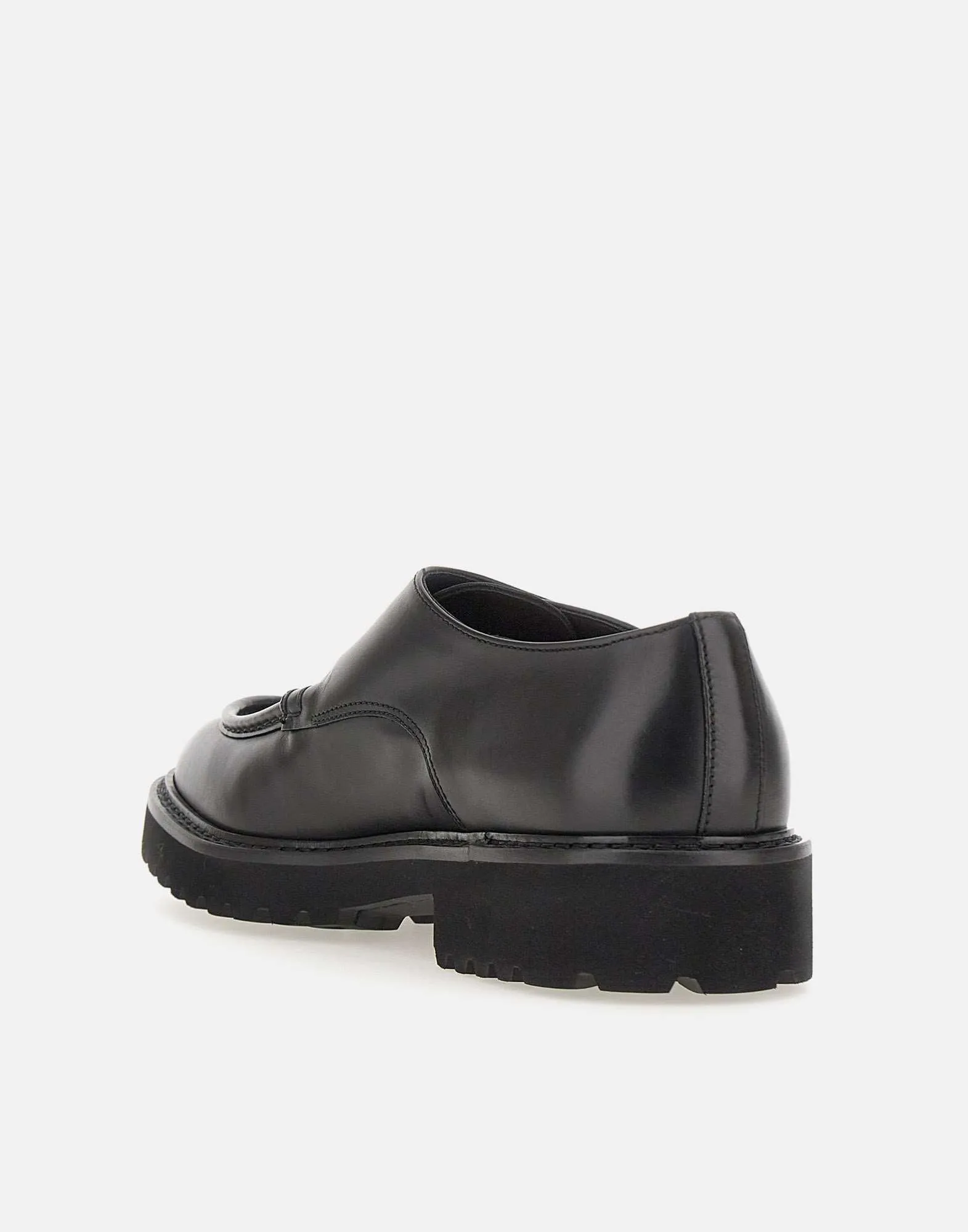 Decò Men's Black Leather Moccasins