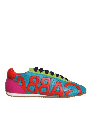 Dolce & Gabbana Vibrant Leather Logo Sneakers