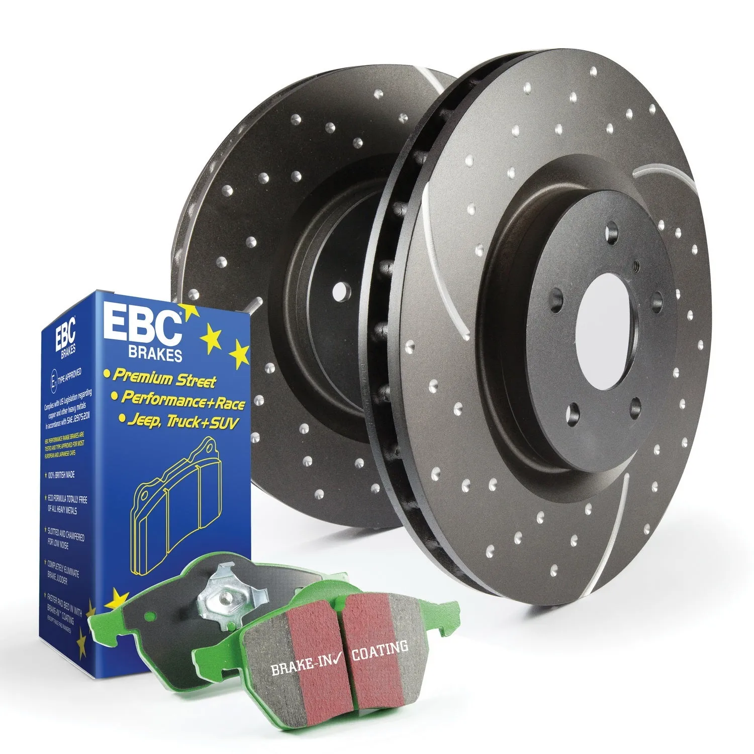 EBC Brakes S10KF1152 S10 Kits Greenstuff 2000 and GD Rotors