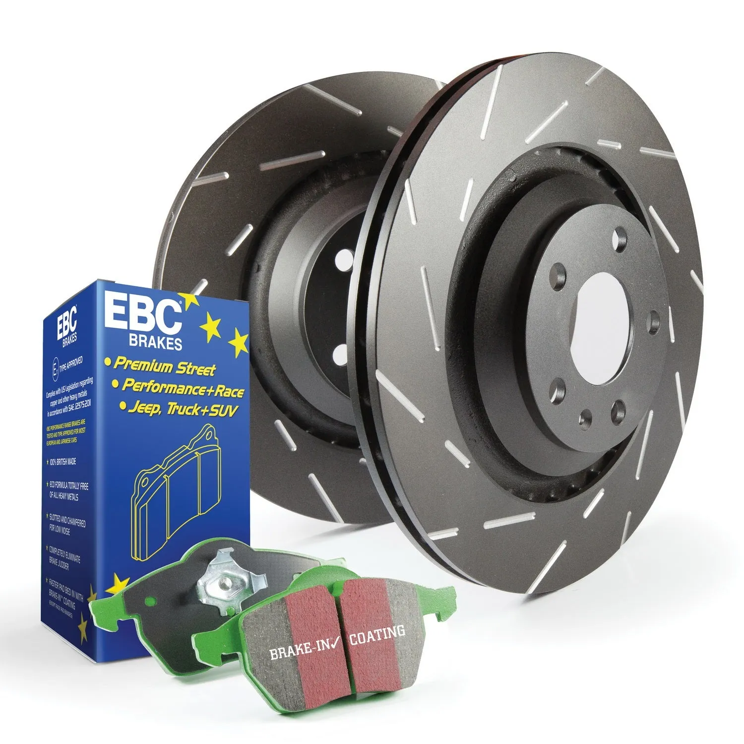 EBC Brakes S2KF1838 S2 Kits Greenstuff 6000 and USR Rotors