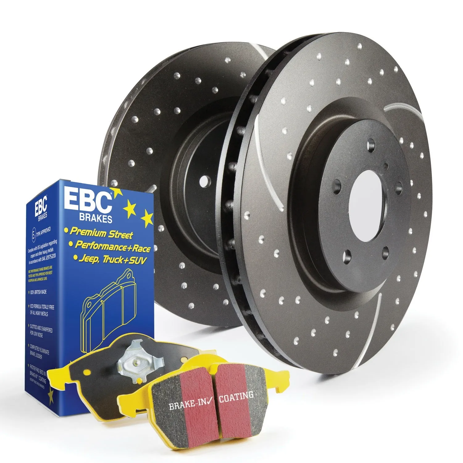 EBC Brakes S5KF1022 S5 Kits Yellowstuff And GD Rotors