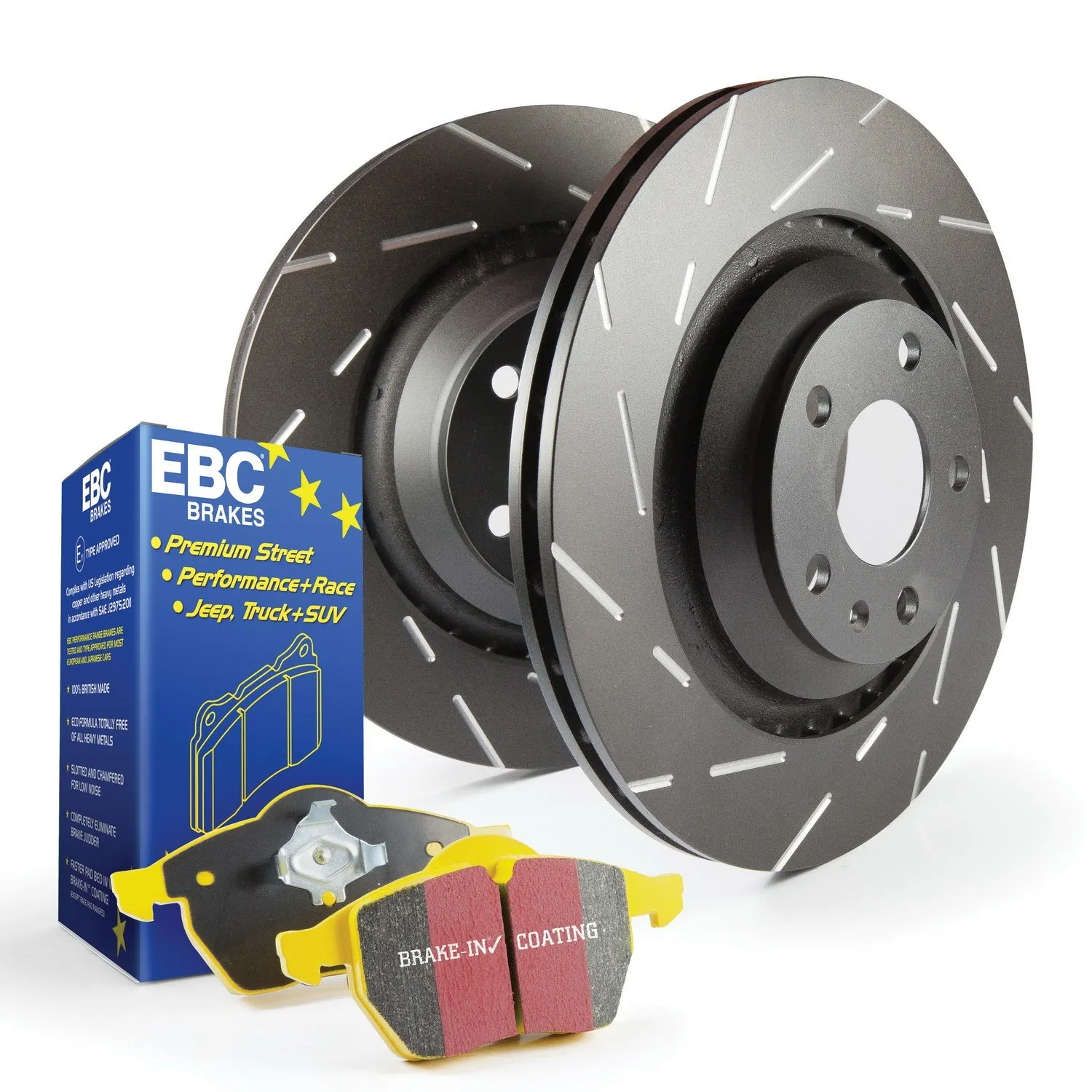 EBC Brakes S9KF1468 S9 Kits Yellowstuff and USR Rotors