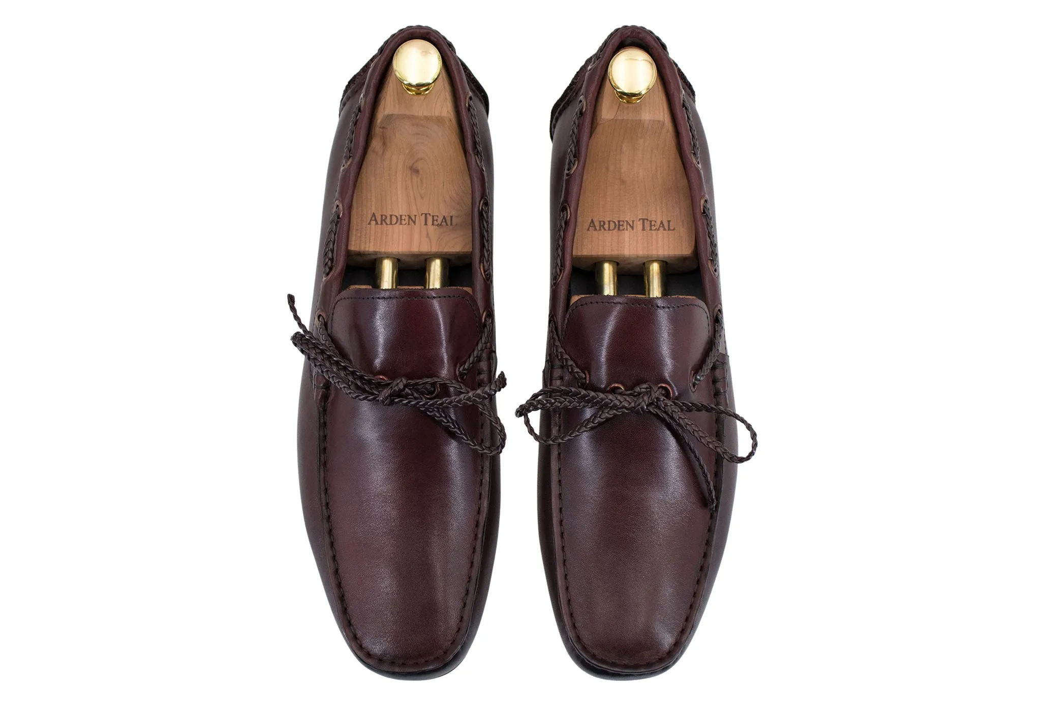 Esperanza Burgundy Moccasins