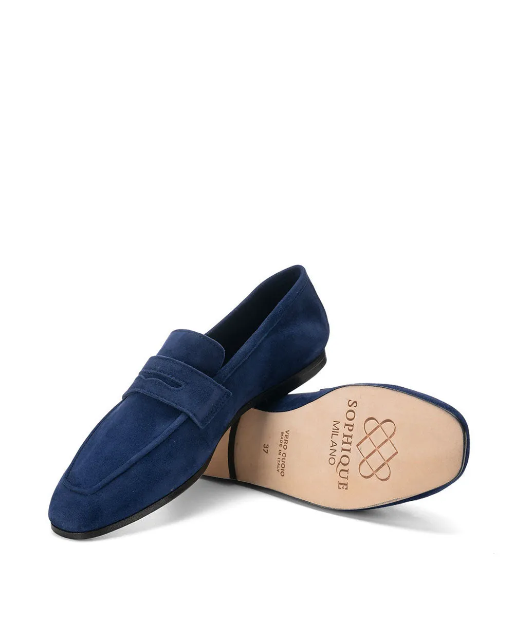 Essenziale Loafer in Blue Ink