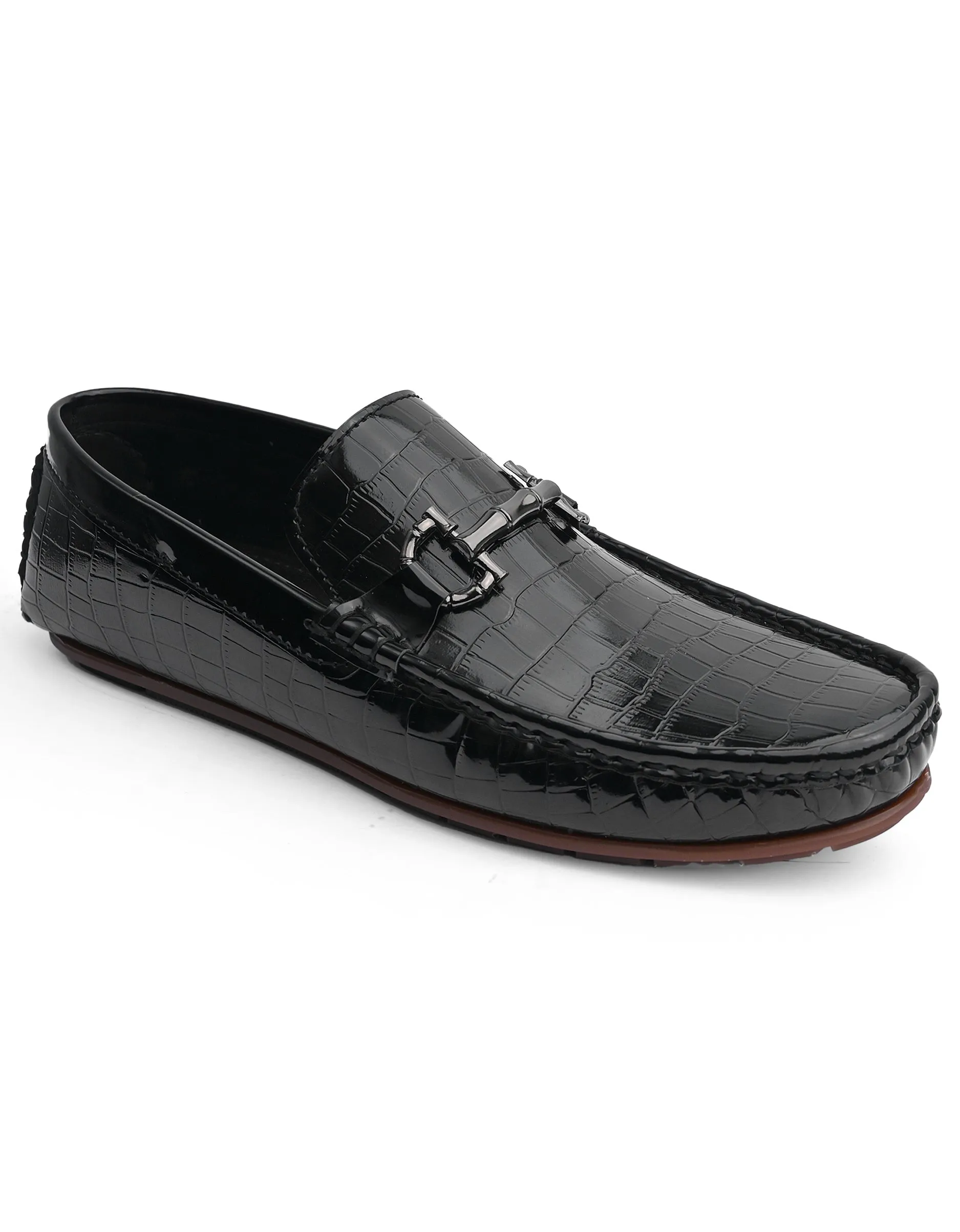 EX-8001-Black-Men Driving Moccasins