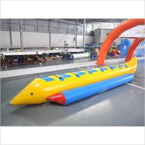 Excellent Flying Fish Banana Inflatable Boat Floating Water Game