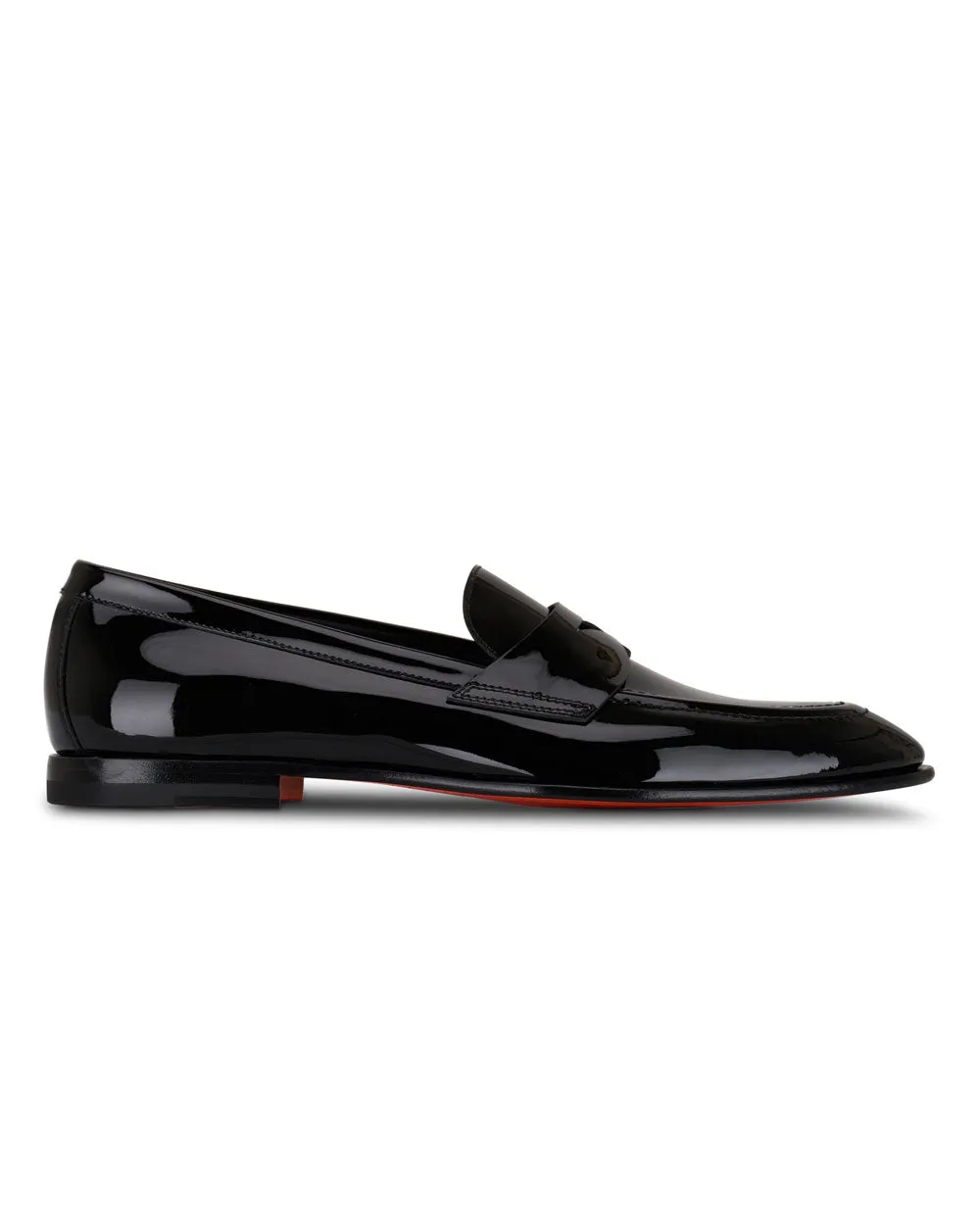 Facile Patent Loafer in Black