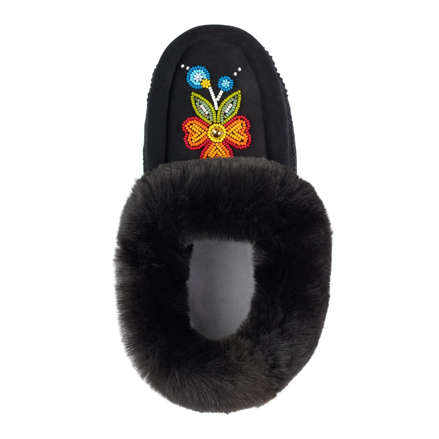 Faux Fur Bloom Moccasin