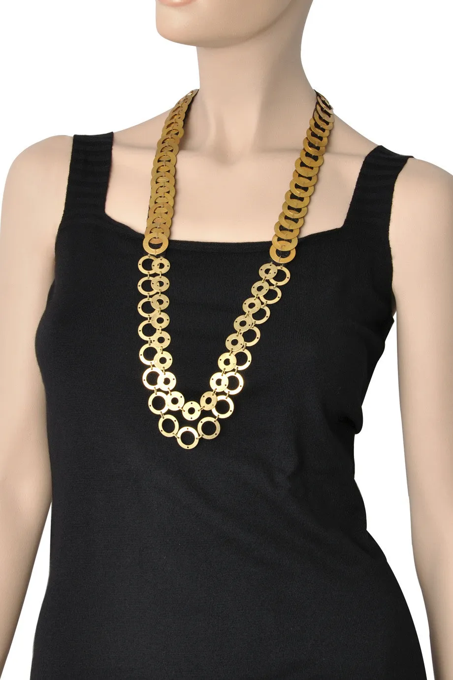 FIONA PAXTON RAQUEL Gold Chains Necklace