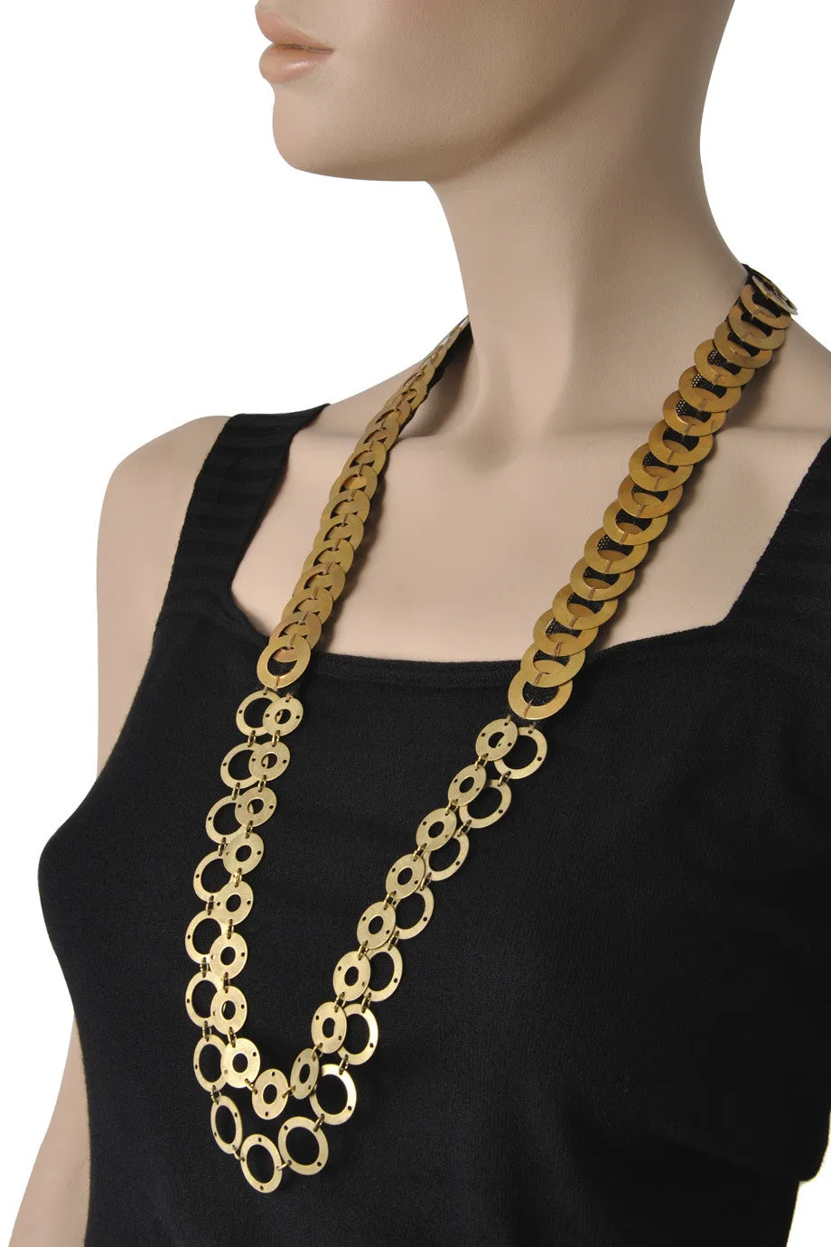 FIONA PAXTON RAQUEL Gold Chains Necklace