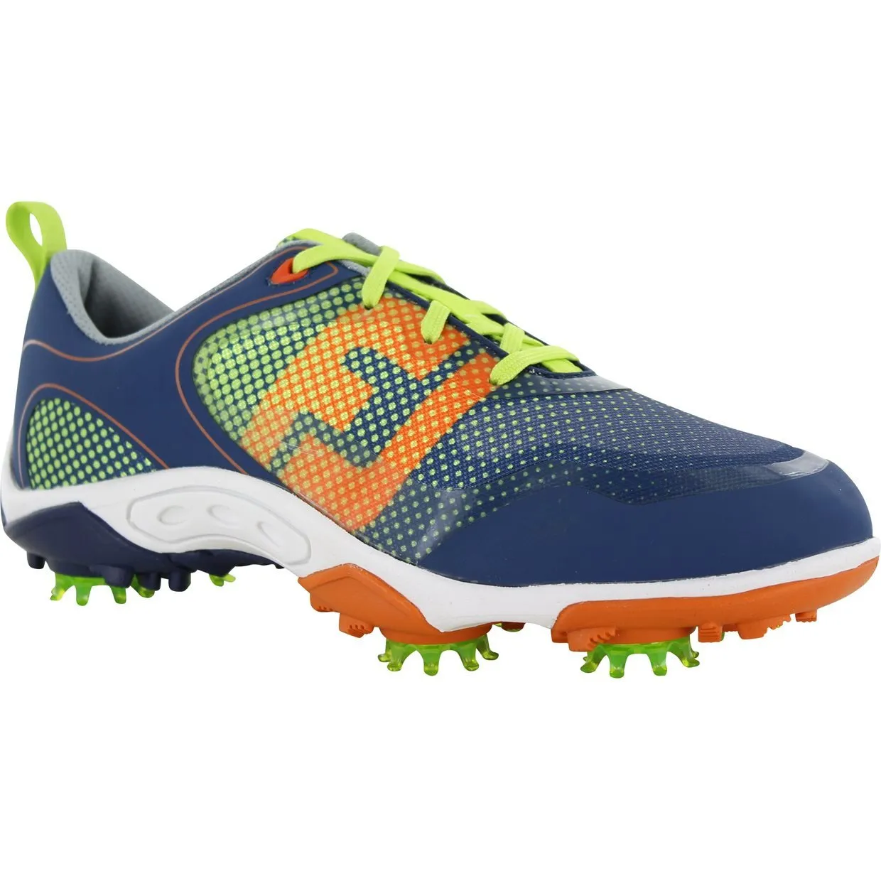 FootJoy Freestyle Boys Junior Golf Shoes- Navy/Orange