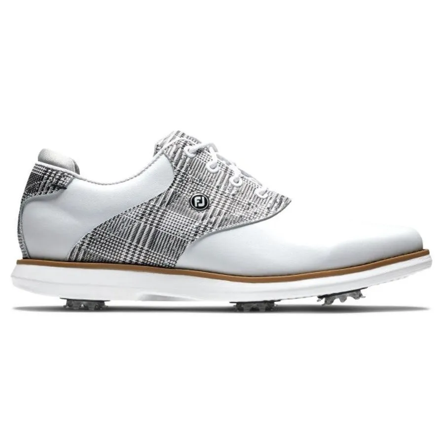 FootJoy Ladies Traditions Golf Shoes - White/Multi Print