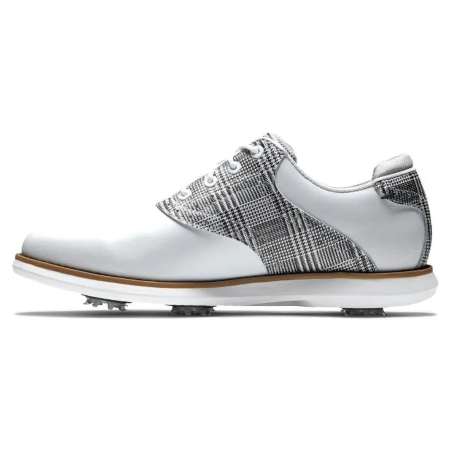 FootJoy Ladies Traditions Golf Shoes - White/Multi Print