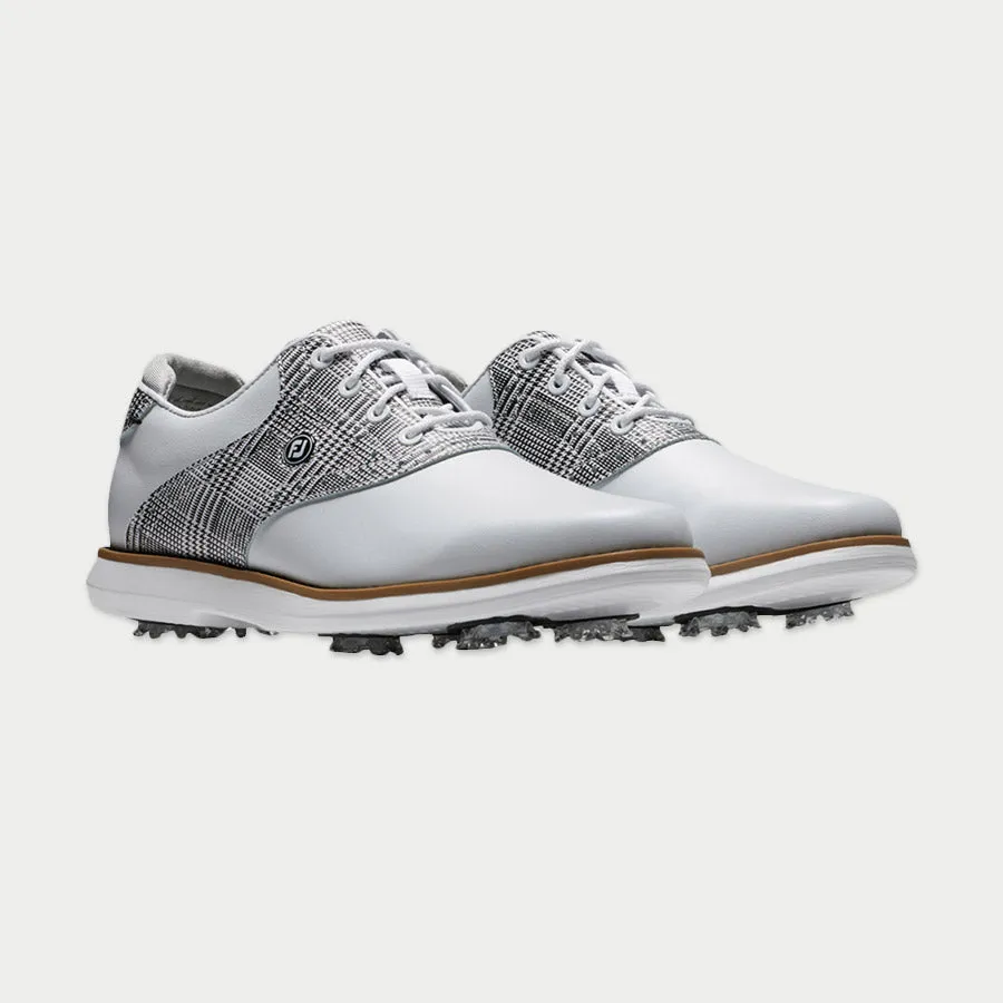 FootJoy Ladies Traditions Golf Shoes - White/Multi Print