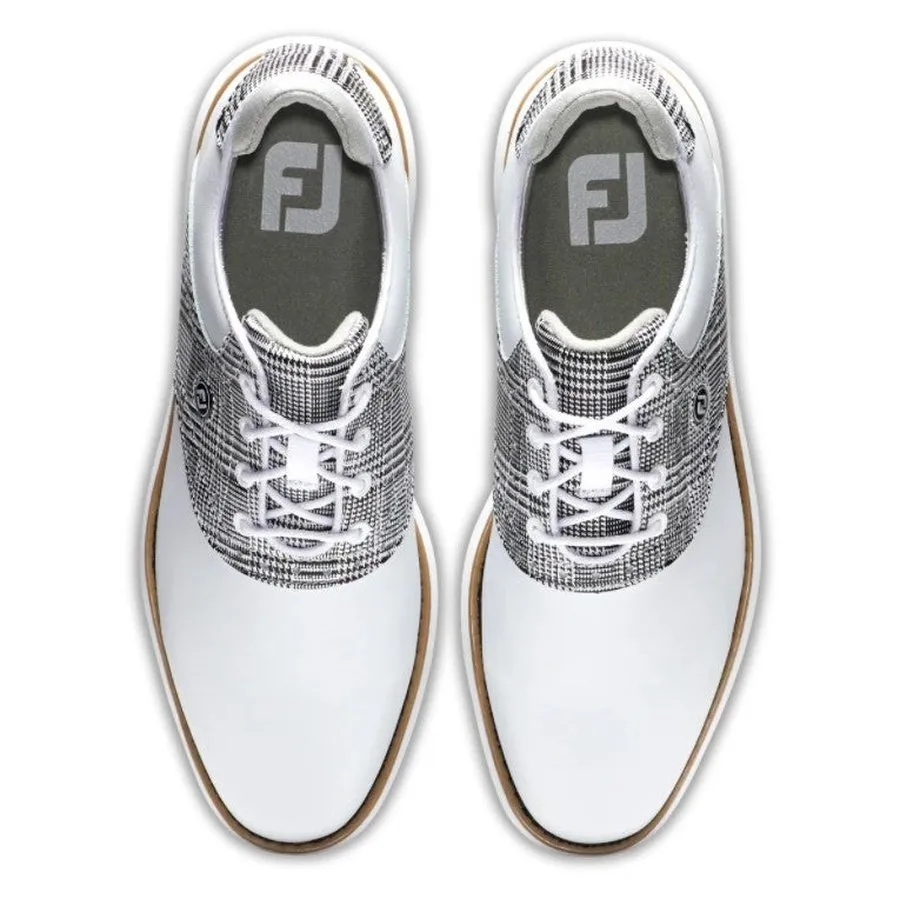 FootJoy Ladies Traditions Golf Shoes - White/Multi Print