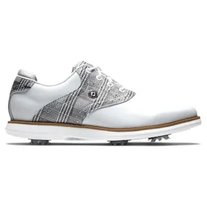 FootJoy Ladies Traditions Golf Shoes - White/Multi Print