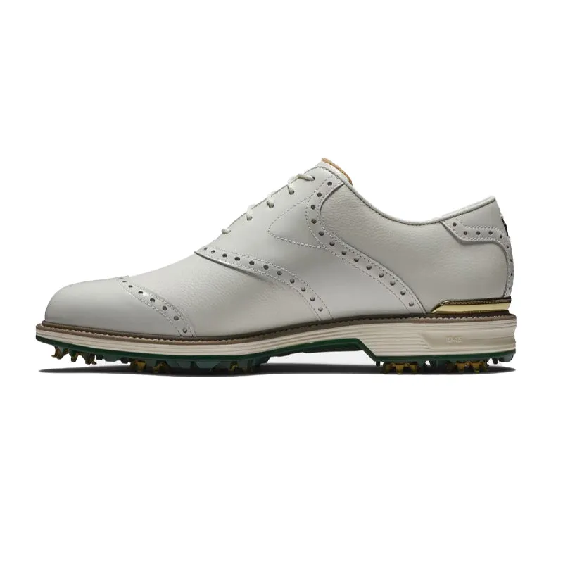 FOOTJOY Premiere Series Wilcox Men's Spiked Shoes (White/Gold/Green)