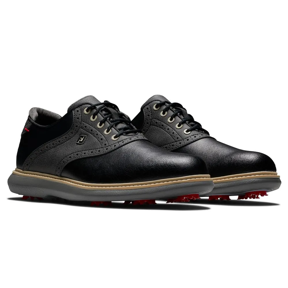 FootJoy Traditions Spiked Waterproof Shoes - Black