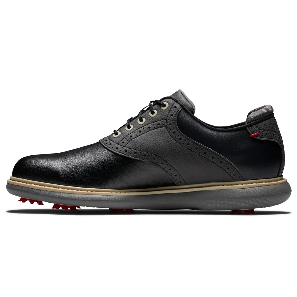 FootJoy Traditions Spiked Waterproof Shoes - Black