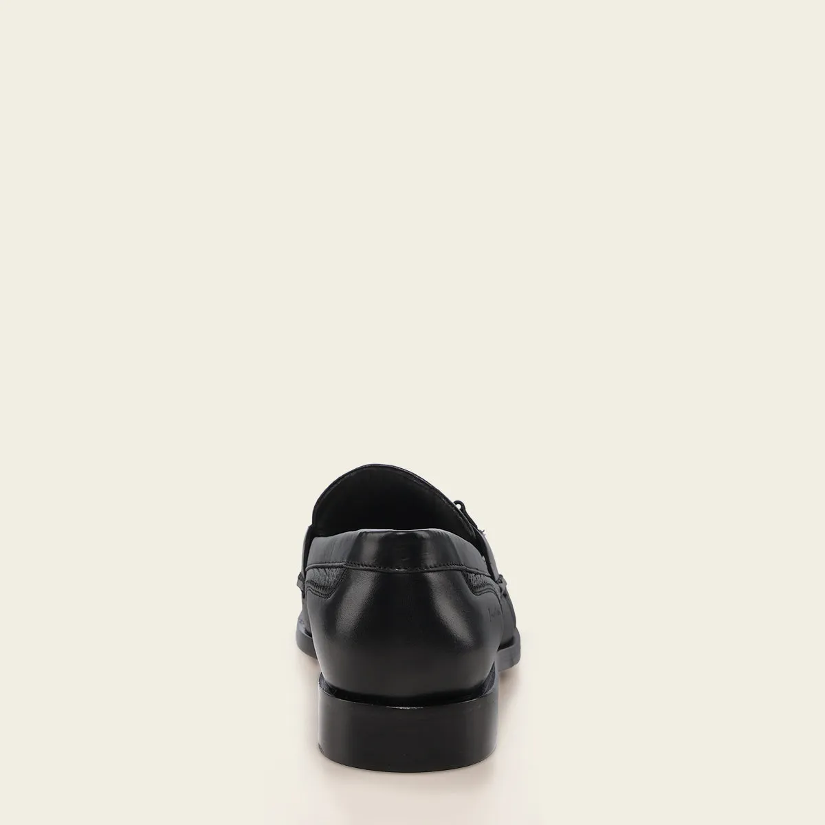 Formal deer black mocasin shoe