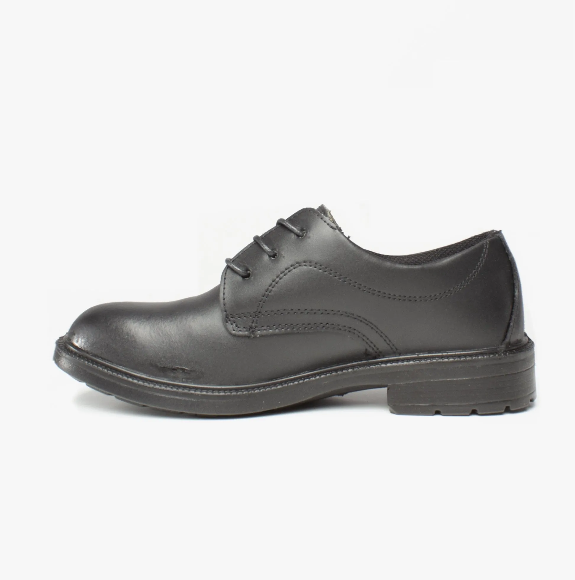 FS62 Mens Leather Safety Shoes Black